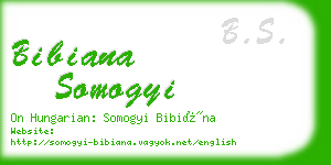bibiana somogyi business card